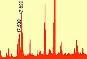 Chromatogram of Lanolin Showing an Enormous Number of Natural Chemical Species