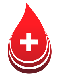 Red Drop of Fluid With Cross Inside Designed to Represent Pure Medical Lanolin for Use in Skin Care