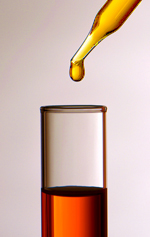 Drop of Ultra Pure Skin Care Oil Being Measured Into a Medical (USP) Grade Lanolin to Make a Skin Moisturizer