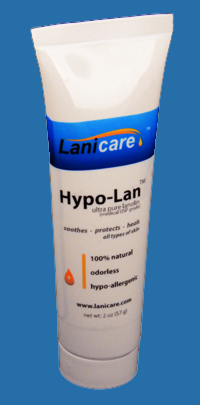 Tube of Hypo-Lan™ Ultra Pure Lanolin (for Skin Care and Lactation/Breastfeeding) Standing on End