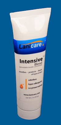 Tube of Lanicare™ Intensive Blend™ Lanolin Based Penis Moisturizer Suitable for Treatment of Dry Penis Skin and Foreskin (Dry Penile Skin in general)