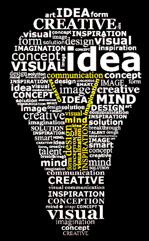 Drawing of a Light Bulb With the Word "Idea" Inside